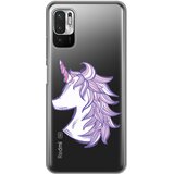  maska silikonska print skin za xiaomi redmi note 10 5G purple unicorn Cene