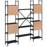 vidaXL Police za knjige crne 155 5 x 24 x 166 5 cm konstruirano drvo | shoptok.hr