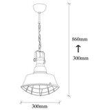 Opviq lights Luster Saglam-3716, 86cm, 30 cm, E27 | Eponuda.ba