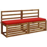  Jastučić za klupu SOEST 100% poliester Crvena 160 x 40 x 5 cm Slike