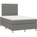  Krevet s oprugama i madracem tamnosivi 120 x 200 cm od tkanine | shoptok.hr