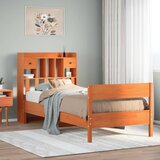  s regalom za knjige bez madraca 75 x 190 cm od borovine | shoptok.hr