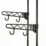  Stalak za odjeću čelik i netkana tkanina 55x28,5x175 cm crni | shoptok.hr