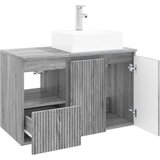  Set namještaja za kupaonicu 2 kom. Siva Sonoma 49,5 x 41 x 79,5 cm | shoptok.hr