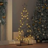 vidaXL Kovinsko božično drevesce z stojalom Črna 90 cm Jeklo | Shoptok.si