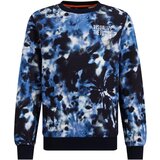 WE Fashion Majica modra / mornarska / pastelno modra / bela | Shoptok.si