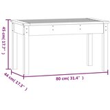  Vrtna klupa 80 x 44 x 45 cm od masivnog drva duglazije | shoptok.hr