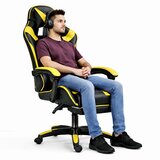  Gaming stolica sa osloncem za noge LE TOY - žuta | shoptok.hr