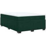  Krevet s oprugama i madracem tamnozeleni 140x190 cm baršunasti | shoptok.hr