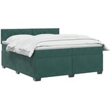  Boxspring krevet s madracem Tamnozelena 200 x 200 cm Baršun | shoptok.hr