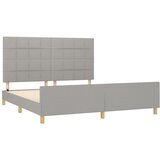  Okvir kreveta bez madraca svjetlosivi 180x200 cm od tkanine | shoptok.hr