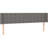 LED posteljno vzglavje temno sivo 163x16x78/88 cm blago, (20932771) | Shoptok.si