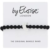 By Eloise London Silver Bling Diamanté Moon Black gumice za kosu | shoptok.hr