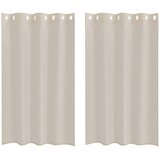 Voile zavjesa sa zavjesama 2 pcs Pijesak 175 x 140 cm Poliester | shoptok.hr