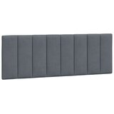 vidaXL Vzglavna stranica temno siva 140 cm žamet | Shoptok.si