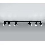  Sollux SL.0334 - Spot svetilo RING 6L 6xGU10/10W/230V crno | Eponuda.com
