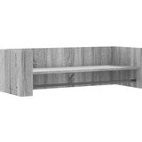  Zidna polica siva boja hrasta 100x35x30,5 cm konstruirano drvo | shoptok.hr