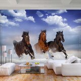  Samoljepljiva foto tapeta - Horses in the Snow 196x140 | shoptok.hr
