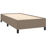  Krevet s oprugama i madracem smeđesivi 90x190 cm od tkanine | shoptok.hr