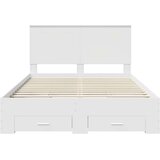  Konstrukcija postelje Bela 140 x 190 cm Konstruiran les, (5000104169) | Shoptok.si