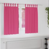 vidaXL Zavjese sa zavjesama 2 pcs Svijetla roza Poliester | shoptok.hr