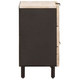  Nočna omarica s predalom Bela 50 x 33 x 60 cm Masiven les manga, (5000107193) | Shoptok.si