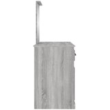  Toaletni stolić s ogledalom boja sivog hrasta 130x50x132,5 cm | Eponuda.com