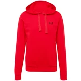 Ea7 Emporio Armani Sweater majica neonsko crvena / crna