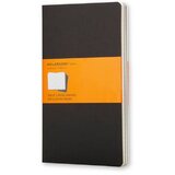 Moleskine Notes Cahier LG, Mek povez, Linije, 3 komada, Crni Cene