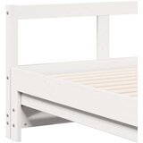  Dnevni krevet bez madraca bijeli 80 x 200 cm masivna borovina | shoptok.hr