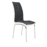 Kondela Jedilni stol, temno siva/bela, GERDA NEW | Shoptok.si