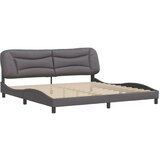  Okvir za krevet s uzglavljem sivi 200x200 cm od umjetne kože | shoptok.hr