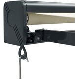 Tenda na uvlačenje krem 3,5 x 2,5 m od tkanine i aluminija Slike