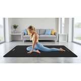 Rebel Active prostirka za gimnastiku za jogu, pilates, fitness, 190x115cm, debljine 2cm, NBR materijal, crna | shoptok.hr