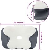  Jastuk s jastukom Bijelo 60 x 37 x 13 cm Poliester | shoptok.hr