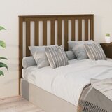 vidaXL Posteljno vzglavje medeno rjavo 146x6x101 cm trdna borovina Cene
