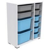 Hanah home višenamenska polica zen 2D2K6U white grey blue | ePonuda.com