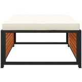  Vrtni tabure s jastukom 68 x 68 x 30 cm masivno bagremovo drvo | shoptok.hr