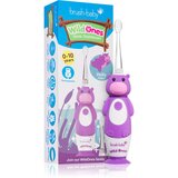 Brush Baby WildOnes WildOne električna četkica za zube + 2 zamjenske glave za djecu Hippo 1 kom | shoptok.hr