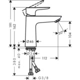 Hansgrohe enoročna armatura za umivalnik Talis E 110 - krom (71712000) Cene