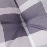 vidaXL Blazine za vrtne stole 4 kosi siv karo vzorec 120x50x3 cm | Shoptok.si