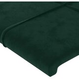  LED uzglavlje tamnozeleno 200x5x118/128 cm baršunasto | shoptok.hr