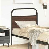 vidaXL Posteljno vzglavje rjavi hrast 75 cm jeklo in inženirski les, (21611841) | Shoptok.si