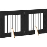  Vrata za pse s postoljem 2 pcs Crni hrast 60 x 60 cm | shoptok.hr