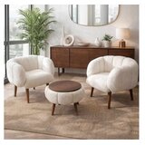 Atelier Del Sofa fotelje i klub stočić lotus wellsoft white Cene