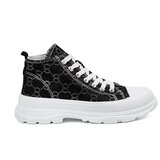 Shelvt Lace-up black platform sneakers | shoptok.hr