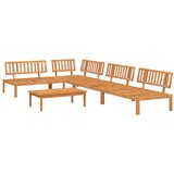 The Living Store Vrtna garnitura iz palet 5-delna trden akacijev les - Garnitura Kavčev Iz Palet, (21625360) | Shoptok.si
