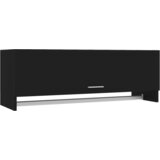 Furnova Garderobna omara črna 100x32,5x35 cm iverna plošča, (21930325) | Shoptok.si