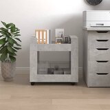 Kolica za radni stol boja betona 60x45x60 cm konstruirano drvo | shoptok.hr