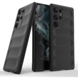 Onasi wave silikonski ovitek za Samsung Galaxy S23 Ultra 5G - črn | Shoptok.si